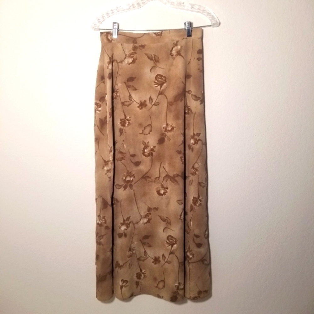 Floral Tan Skirt